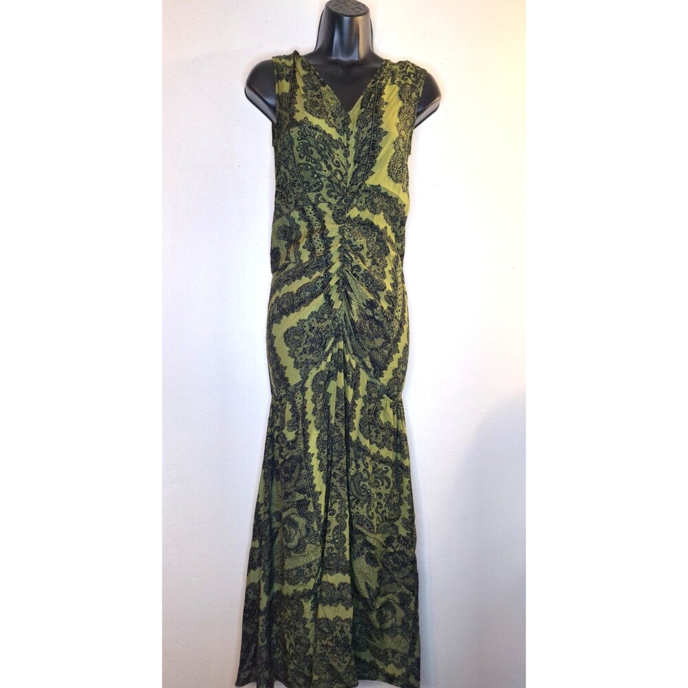 BY MALENE BIRGER Ophelia Lace Maxi Dress Sz Small Silk Blend Romantic Fairy Grun